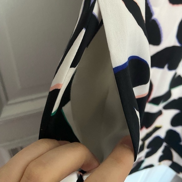 NWT Kate Spade Butterfly Black White Colorful Rainbow Fit & Flare Pocket Dress 6 - Picture 7 of 15